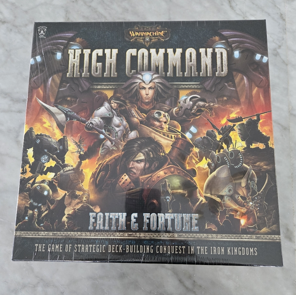 New Sealed WarMachine High Command Faith & Fortune Game Deck Building NIB